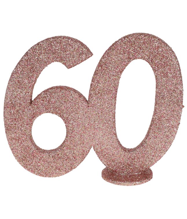 Rose gold bord deko 60 år 
