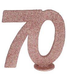 Rose gold bord deko 70 år
