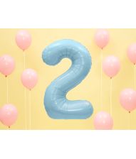 Folieballon Lyseblå 86 cm 2