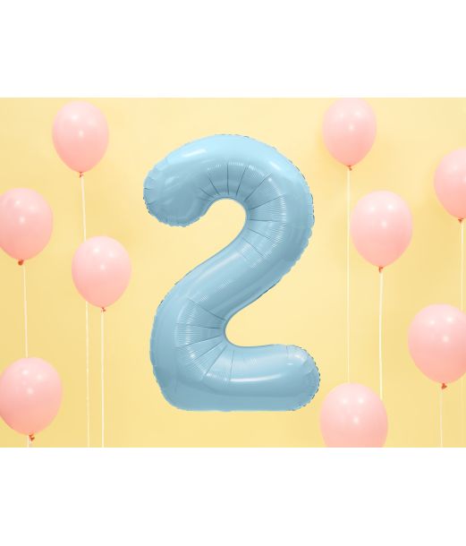 Folieballon Lyseblå 86 cm 2