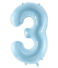 Folieballon Lyseblå 86 cm 3