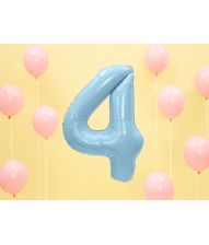 Folieballon Lyseblå 86 cm 4