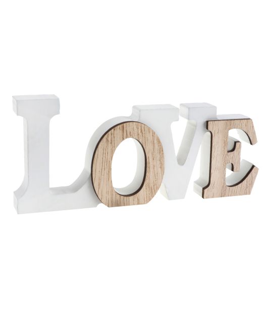 LOVE skilt 14x6x1,2 cm 