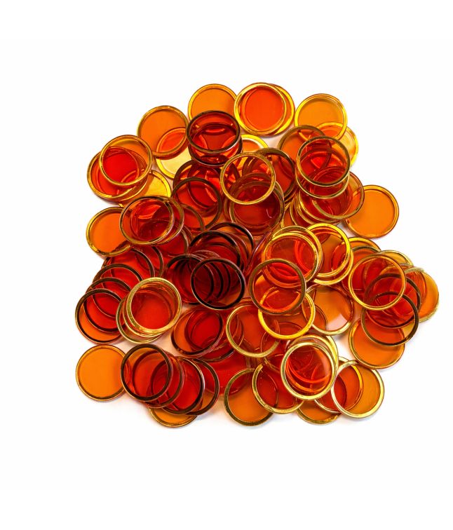 Magnetbrikker orange 100stk