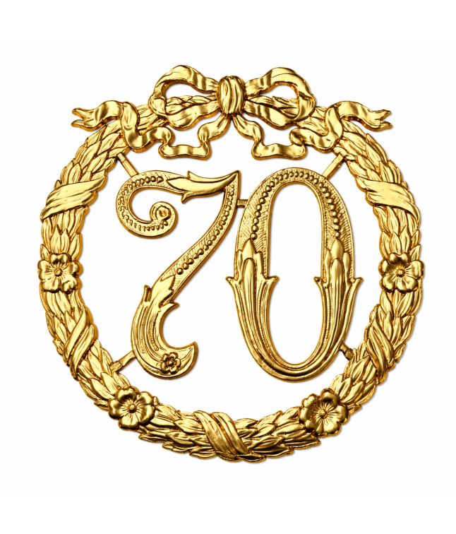 Krans 70 år, 24 cm