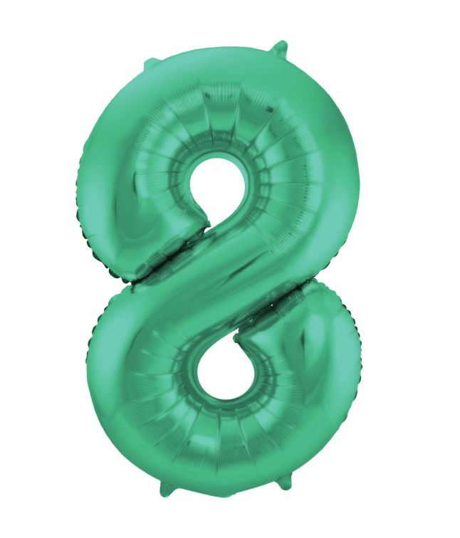 Folieballon grøn 86 cm 8
