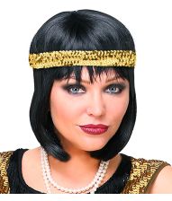 Paillet hårbånd guld