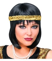 Paillet hårbånd guld