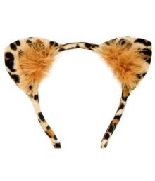 Leoparører på hårbøjle