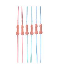 Sugerør m/ tissemand 6 stk