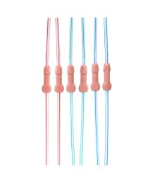 Sugerør m/ tissemand 6 stk