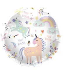 Unicorn Happy Birthday folieballon 45 cm