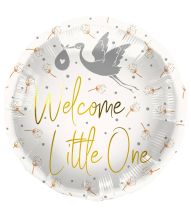 Welcome Little One Stork folieballon 45 cm