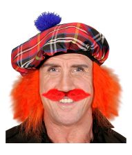 Rødt Moustache