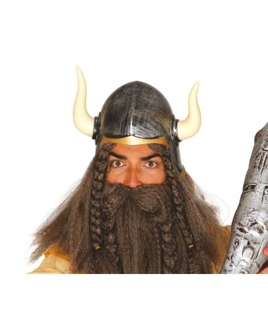 Barbar hjelm m. horn