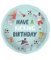 Fantastic football birthday folieballon 45cm