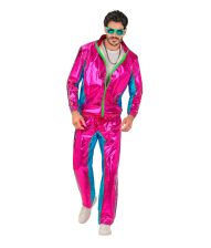 Joggindragt Pink metallic S