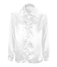 70s disco shirt hvid S