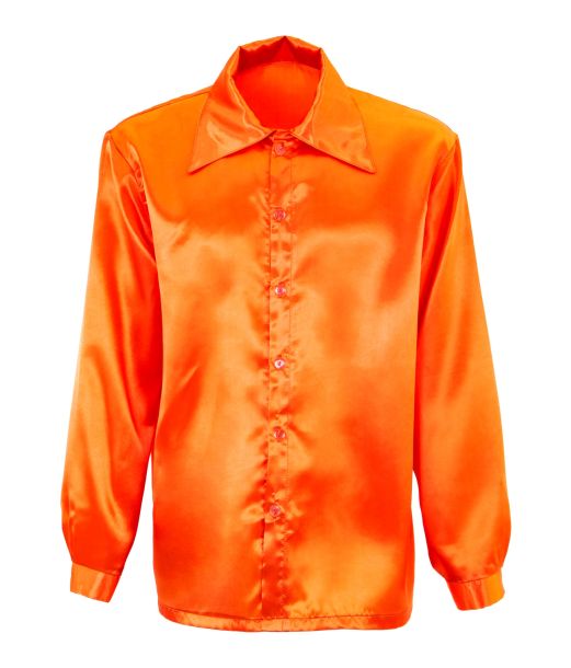 70s Disco shirt orange S