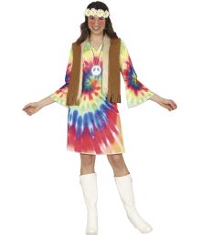 Hippieklänning i tie dye