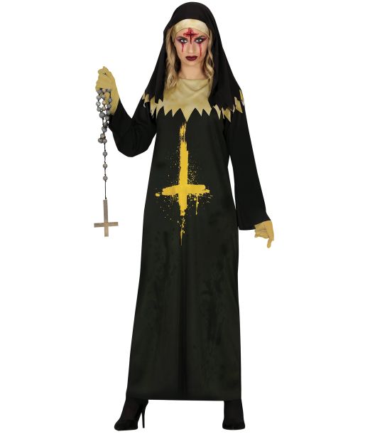 Besatt nunna-maskeraddräkt
