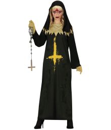 Besatt nunna-maskeraddräkt