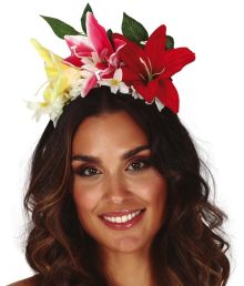 Diadem med blommor