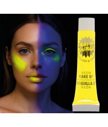 Neon gul UV-smink, 10 ml