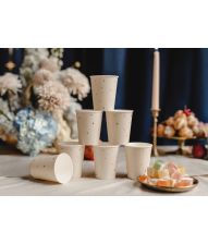 Papkrus beige m stjerner 6 stk
