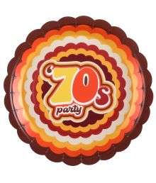 70s Party paptallerken ø23cm