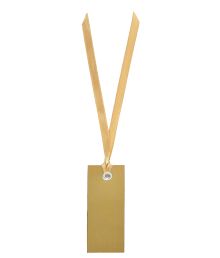 Guld gavemærke m snor 12 stk