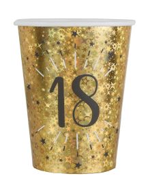 Guld glitter papkrus 18 år