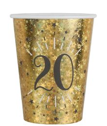 Guld glitter papkrus 20 år