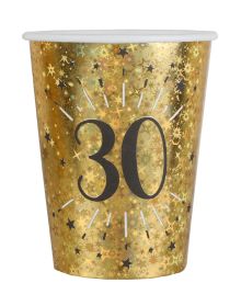 Guld glitter papkrus 30 år