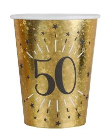 Guld glitter papkrus 50 år 