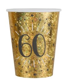 Guld glitter papkrus 60 år