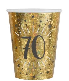 Guld glitter papkrus 70 år