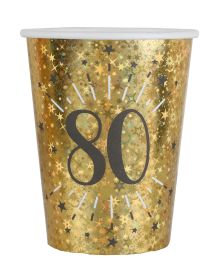 Guld glitter papkrus 80 år