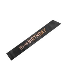 Svart ”It’s My Birthday”-skärp