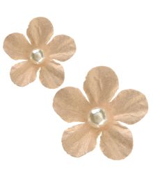 Beige lille perleblomst 40 stk