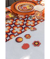 70s party bord deko 10 stk