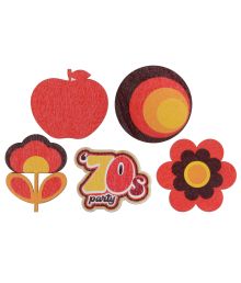 70s party bord deko 10 stk