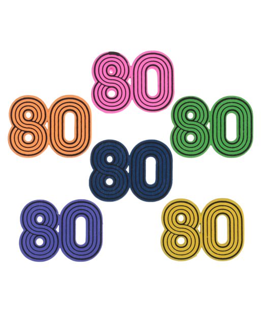 80 ere bord deko 10 stk