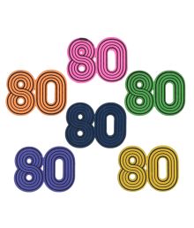 80 ere bord deko 10 stk