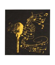 Musik servietter 25x25 