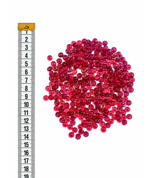 Fuchsia konfetti pärlor, 7 mm