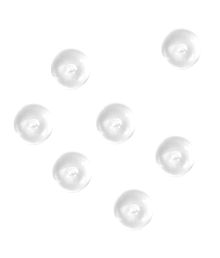 Vit konfetti pärlor, 7 mm