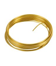 Guld metal tråd 2 mm