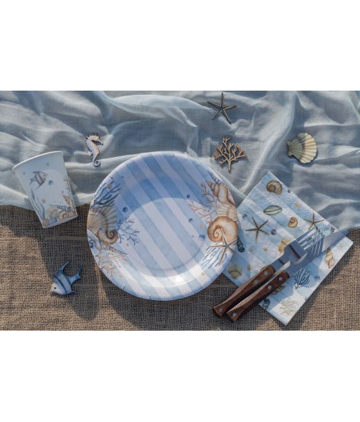 Havet servietter 33x33 cm