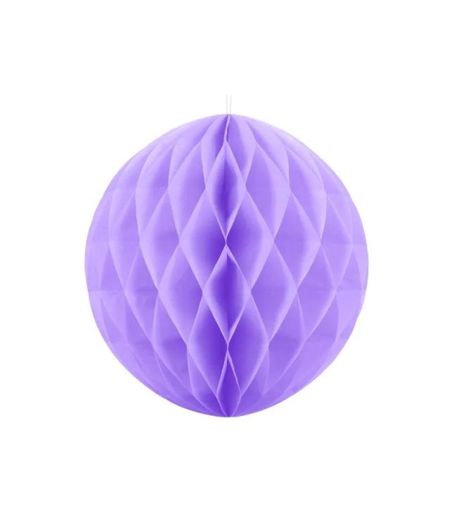 Ljuslila honeycomb-kula, 20 cm.